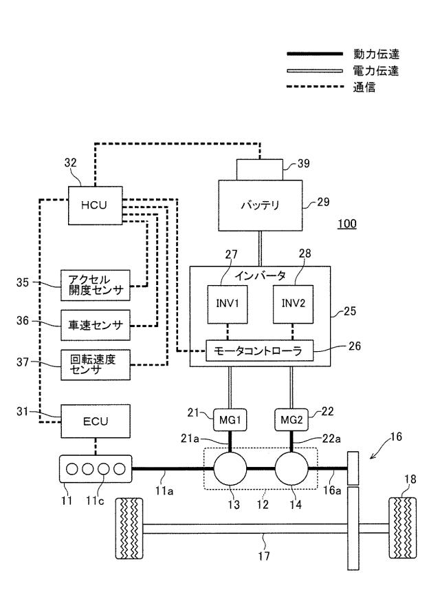 2017013766-ハイブリッド車両の駆動制御装置 図000003