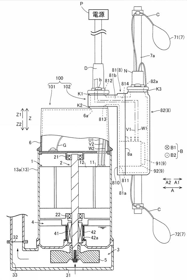 2019105211-水中電動ポンプ用の駆動制御モジュールおよび水中電動ポンプ 図000003