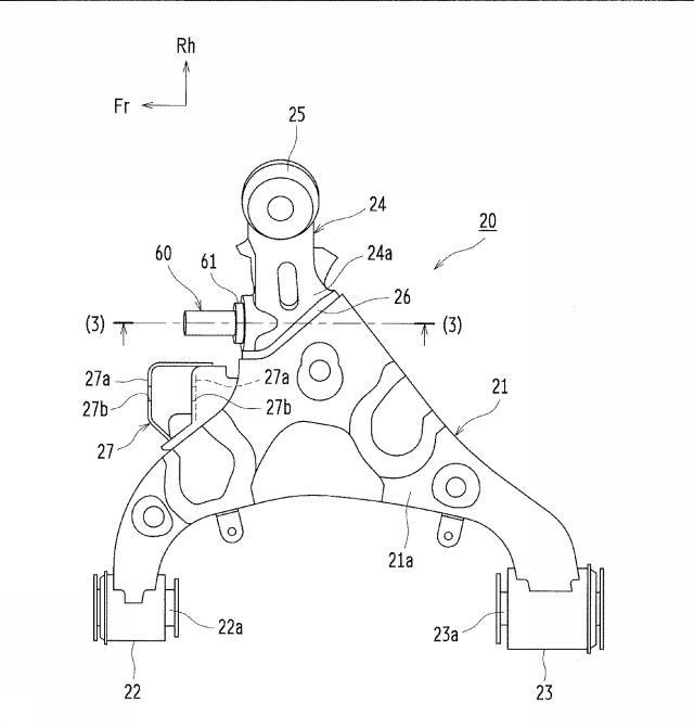 2019217806-フロントロアアーム、フロントサスペンション装置ならびに車両 図000003