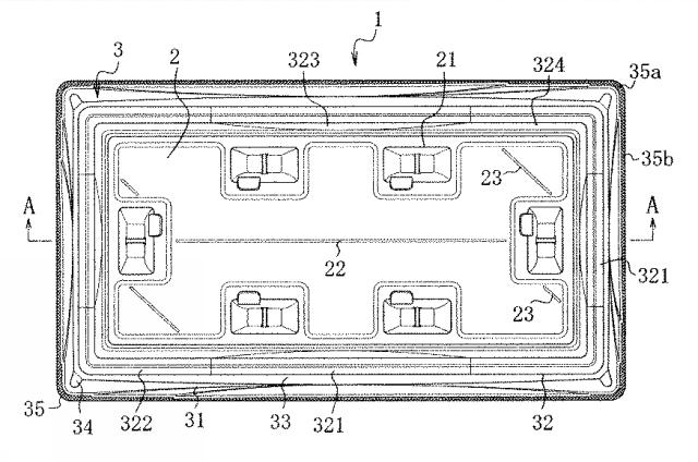 2017030830-包装用容器、包装用容器の透明蓋及び透明蓋付き包装用容器 図000004