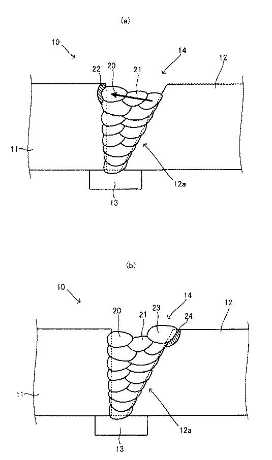 2017185526-多層盛り突合せ溶接継手の製造方法、多層盛り突合せ溶接継手 図000006