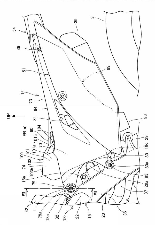 2018039484-鞍乗り型車両の車体フレーム構造 図000006