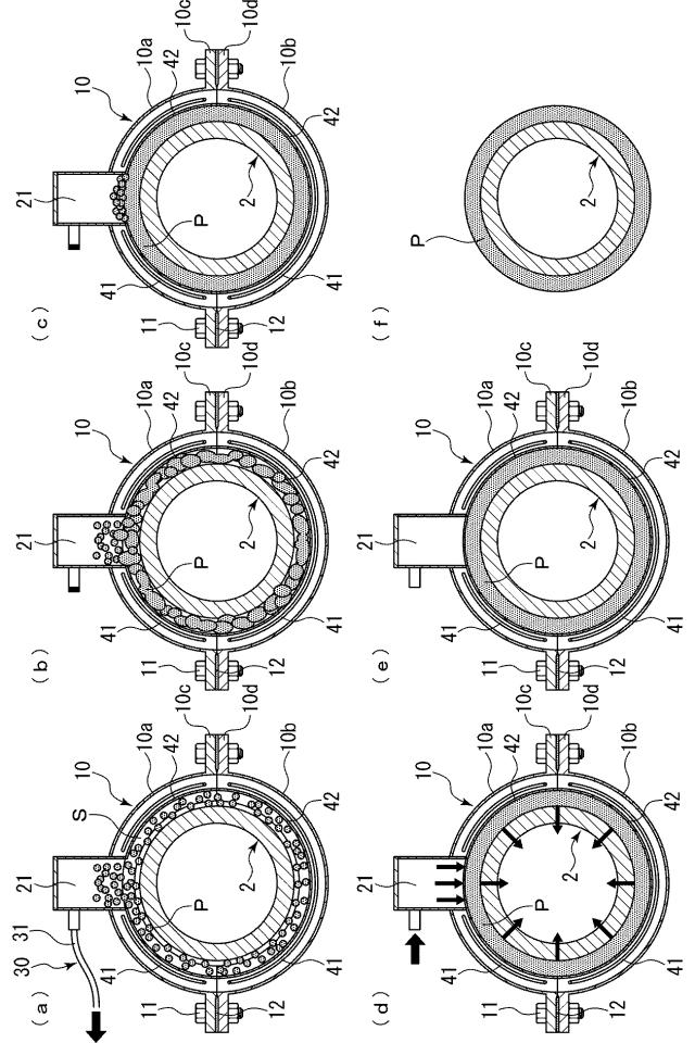 2016044788-埋設管の接続部の被覆方法、その方法に使用される充填材、および被覆装置 図000007