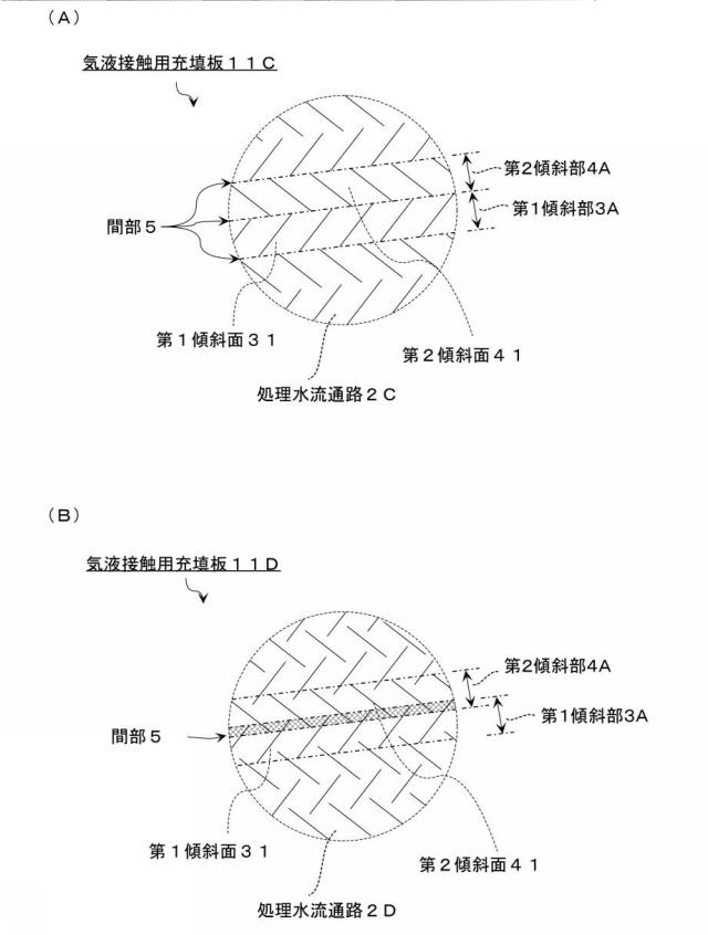 2020165624-気液接触用充填板、クロスフロー型冷却塔 図000007