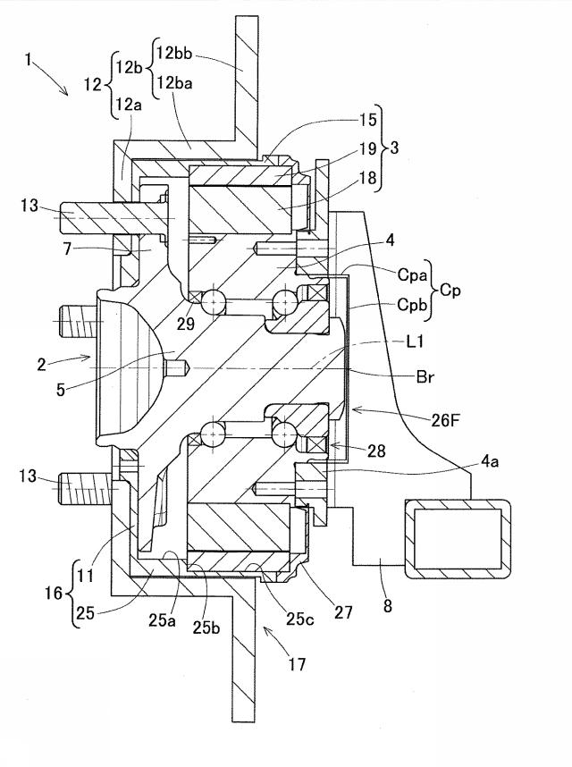 2018204754-発電機付き車輪用軸受装置 図000009