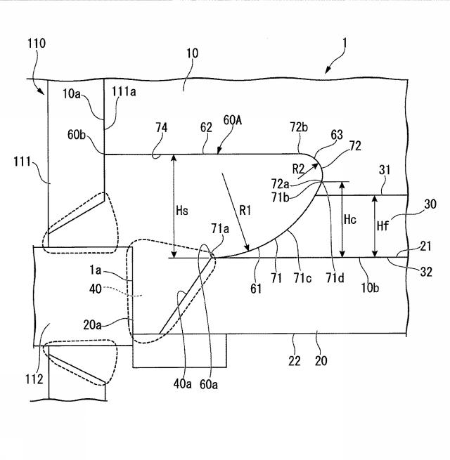 2020023785-スカラップ及びそのスカラップを用いた梁端現場接合部 図000009