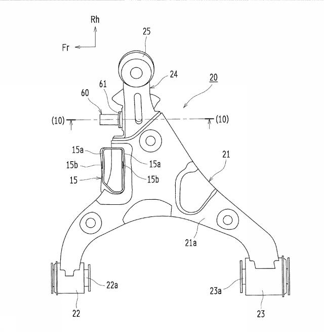 2019217806-フロントロアアーム、フロントサスペンション装置ならびに車両 図000010