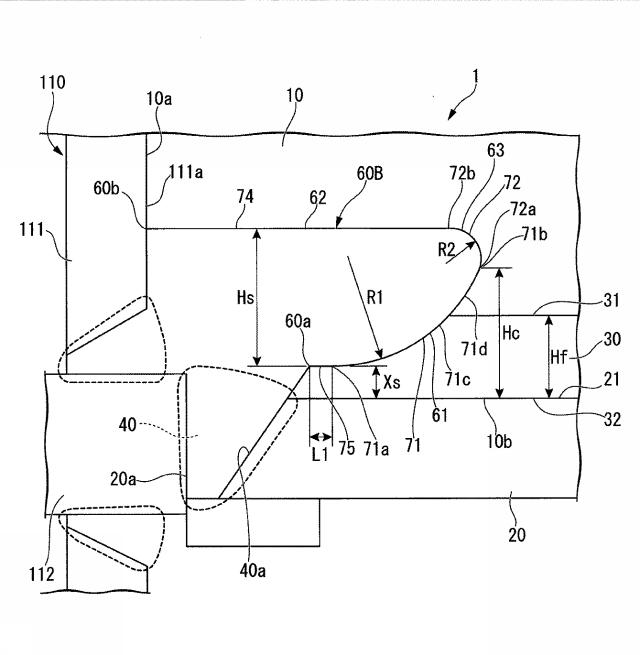 2020023785-スカラップ及びそのスカラップを用いた梁端現場接合部 図000010