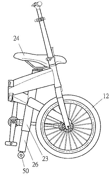 2020066359-押し移動に便利な折畳み自転車 図000012