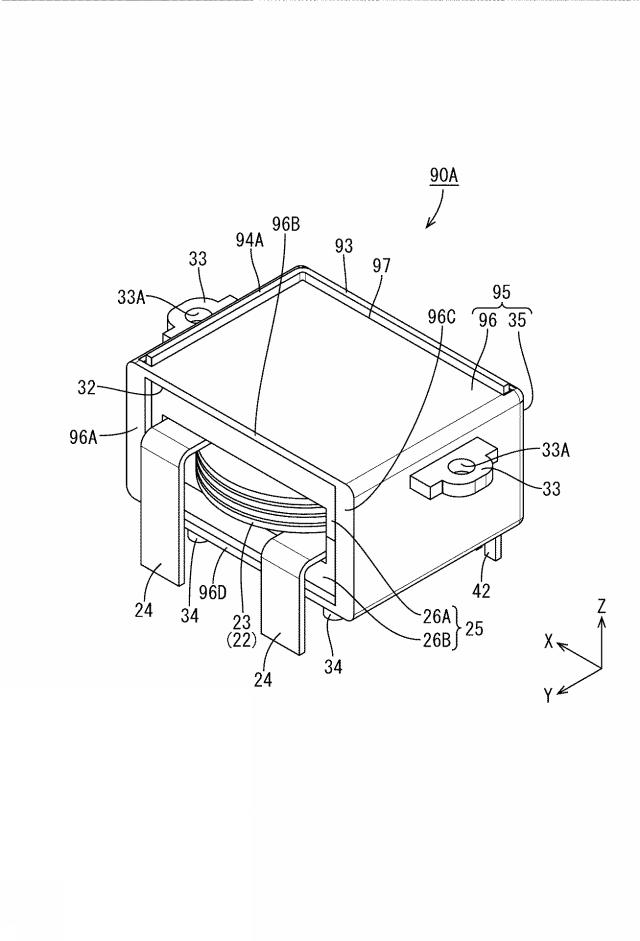 2018198304-コイル装置、基板付きコイル装置及び電気接続箱 図000015