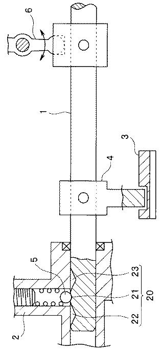 5832875-車両のシフトディテント装置 図000002