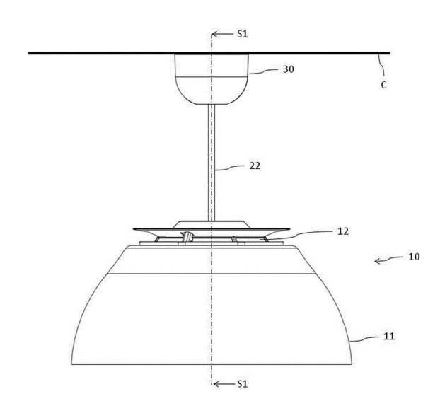 5938287-空気清浄機能付き照明器具用ローゼットカバー、空気清浄機能付き照明器具用取付具、および、空気清浄機能付き照明器具 図000002