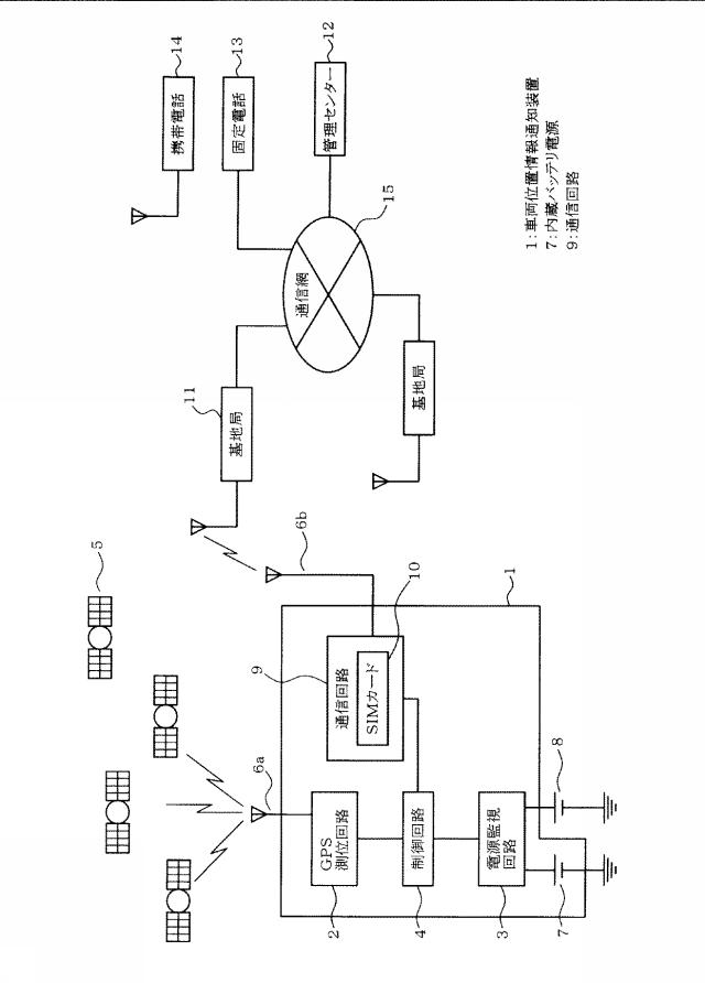 5998855-車両位置情報通知装置 図000002