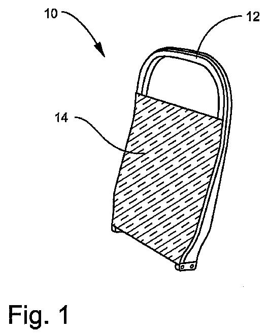 6026634-複合座席フレーム用の一体成形された座席背もたれおよび方法 図000002