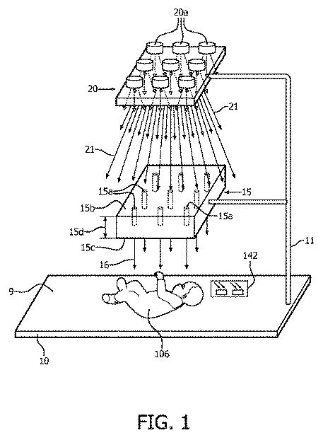6255021-光線療法の間に乳幼児を選択的に照射するシステム及び方法 図000002