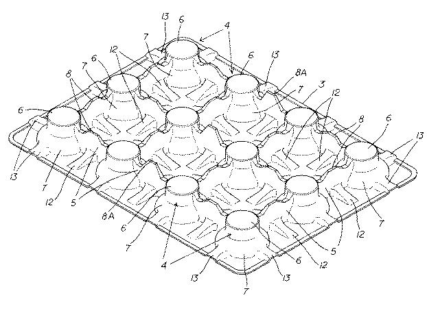 6322236-箱詰め瓶体用天部側緩衝部材及び瓶体収納箱 図000002