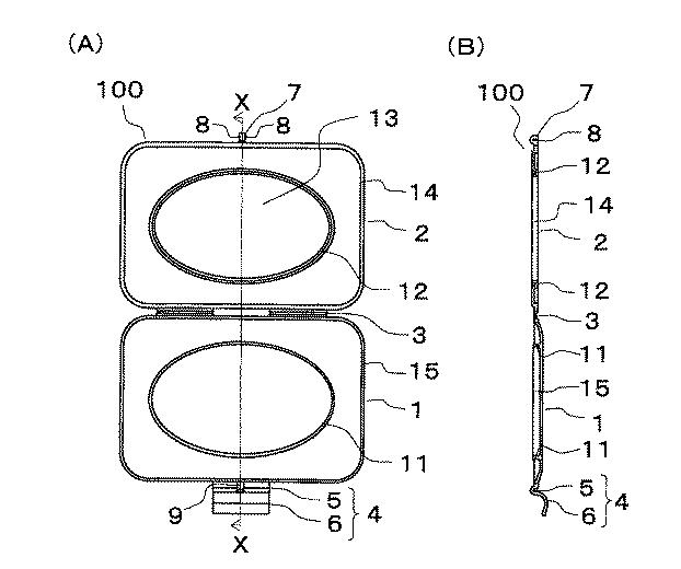 6445078-開閉蓋およびそれを用いた包装容器と包装体 図000002