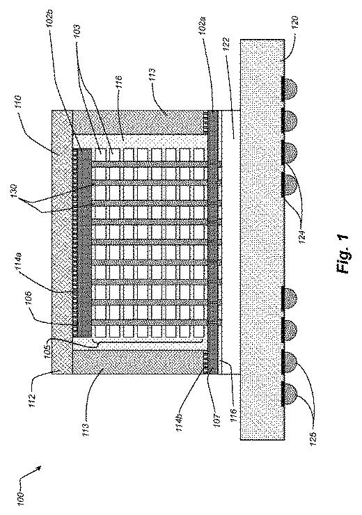 6445586-区分された論理素子を有する積層半導体ダイアセンブリおよび関連システムと方法 図000002