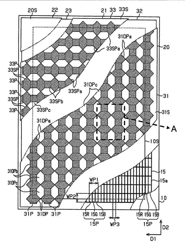 6556510-タッチセンサ用電極、タッチパネル、および、表示装置 図000002