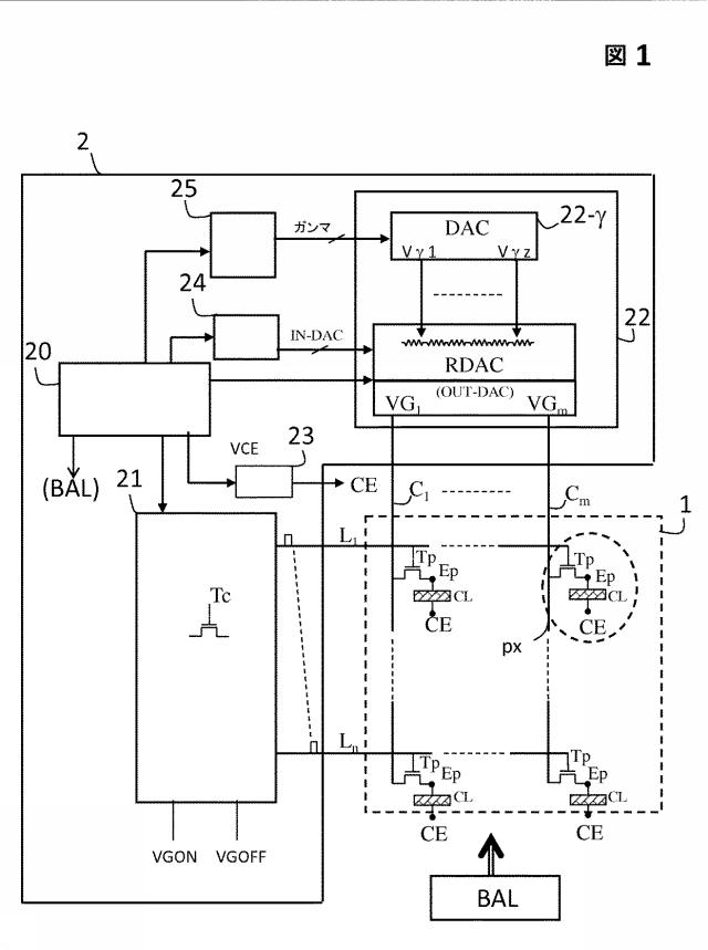 6596423-温度依存制御電源電圧によるアクティブマトリックスディスプレイ 図000002