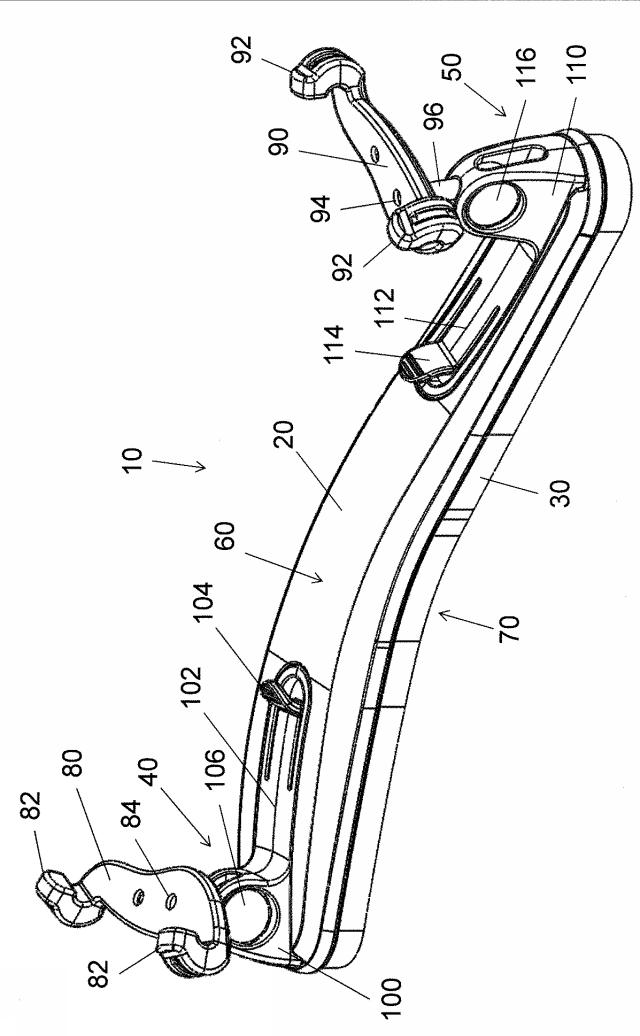 6639106-バイオリン又はビオラ用の調整式及び折り畳み式の肩当て 図000002