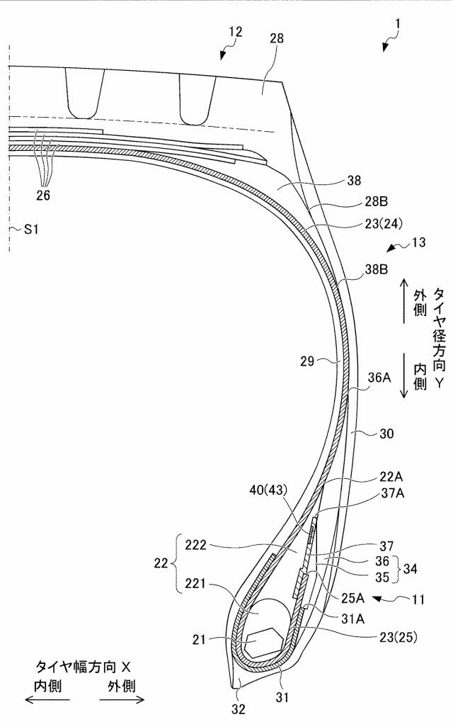 6756021-タイヤおよびタイヤの製造方法 図000002