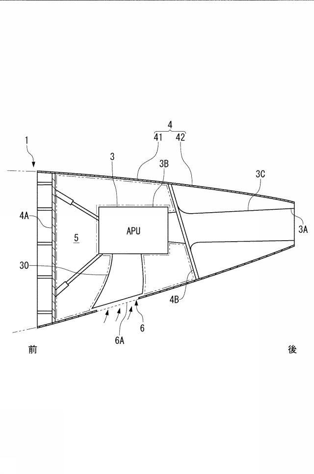 6830804-航空機用のファイアシール構造および航空機 図000002