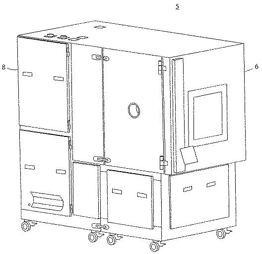 6886396-安定なカスケード直接膨張冷凍システムを有する気候試験室 図000002