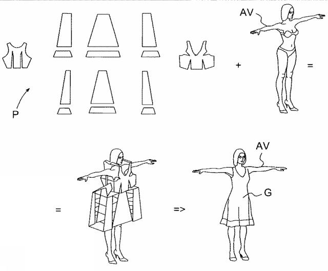 6906288-仮想衣類または家具のアップホルスタリのシームを定義するためのコンピュータ実施方法 図000002