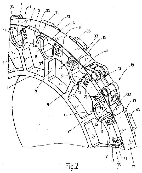 5964827-特に風力設備用のケーブルのための取り付けシステム 図000003