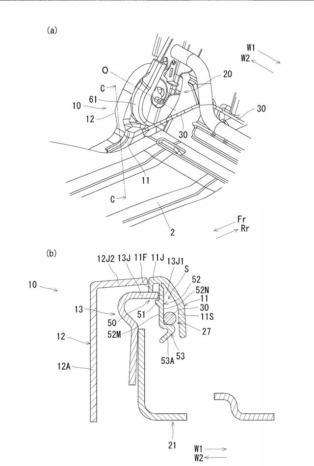 6066062-車両用シートのケーブル類保持構造 図000003