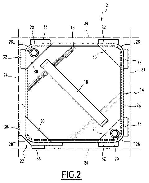 6084208-燃料チャンネルスペーサを含む沸騰水型原子炉用核燃料集合体 図000003