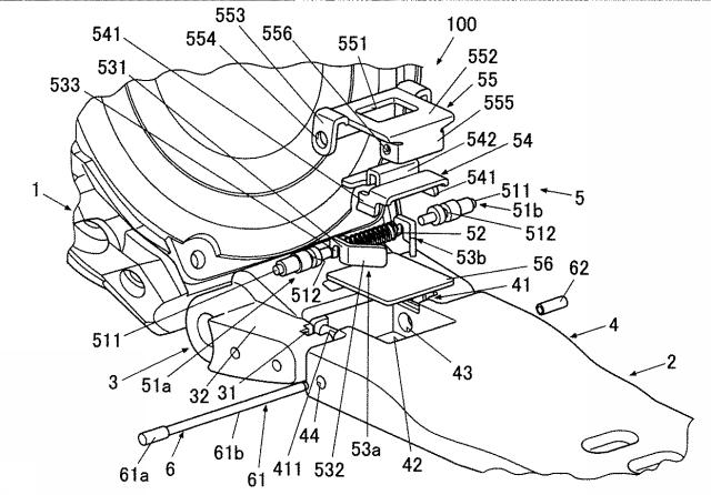 6316676-バンドの取付構造及び時計 図000003