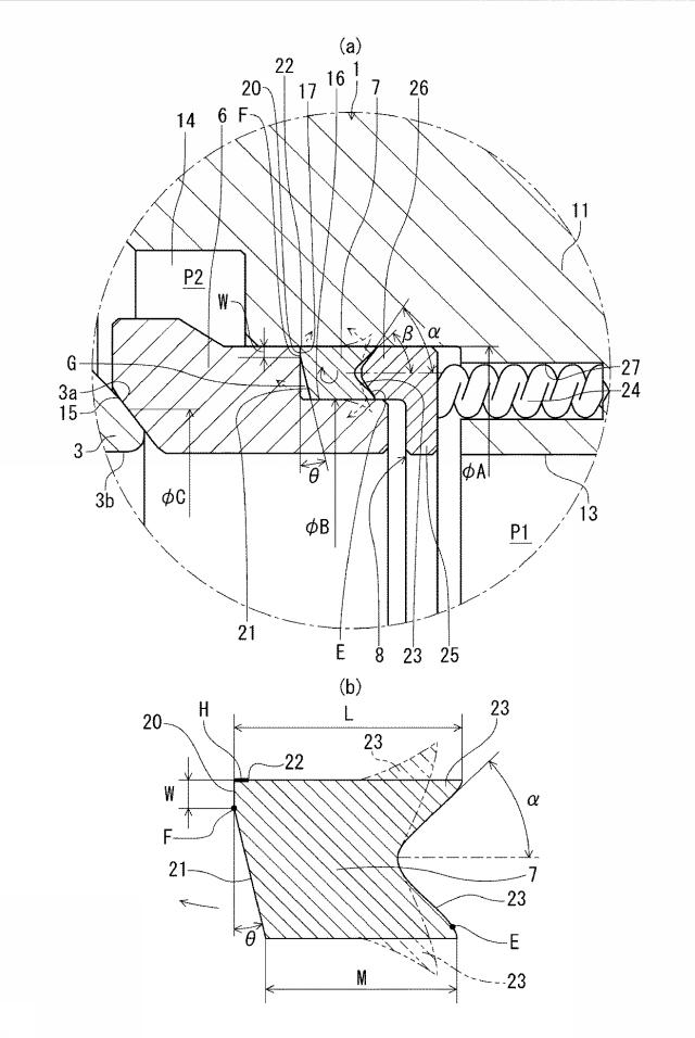 6522746-トラニオン型ボールバルブ並びにバルブのシール構造とバルブ用パッキン 図000003