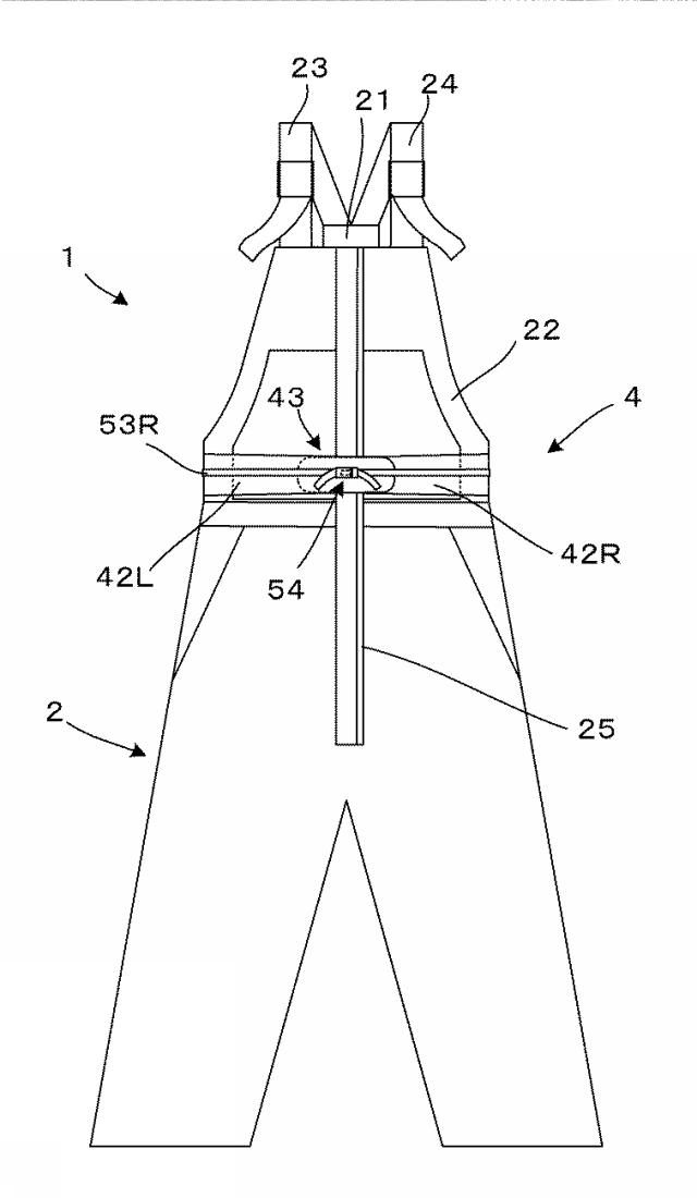 6613397-コルセット、コルセット締付力調節具及び筋力補助装具 図000003