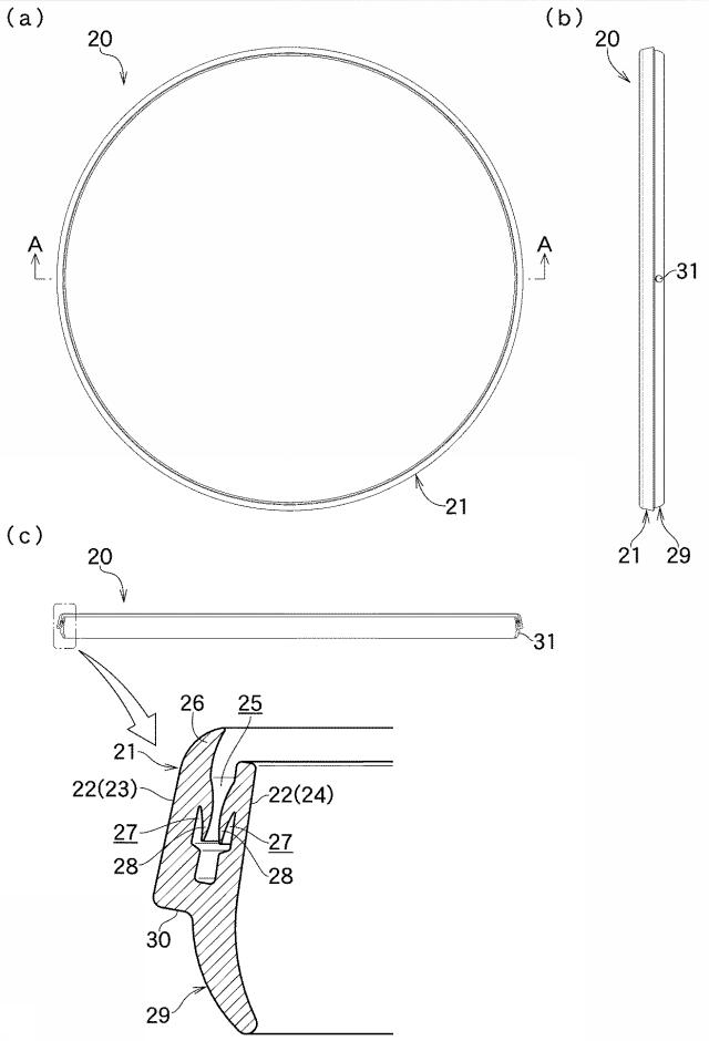 6762561-昇降装置の脚部のカバー構造および昇降装置の脚部のカバー部材 図000003