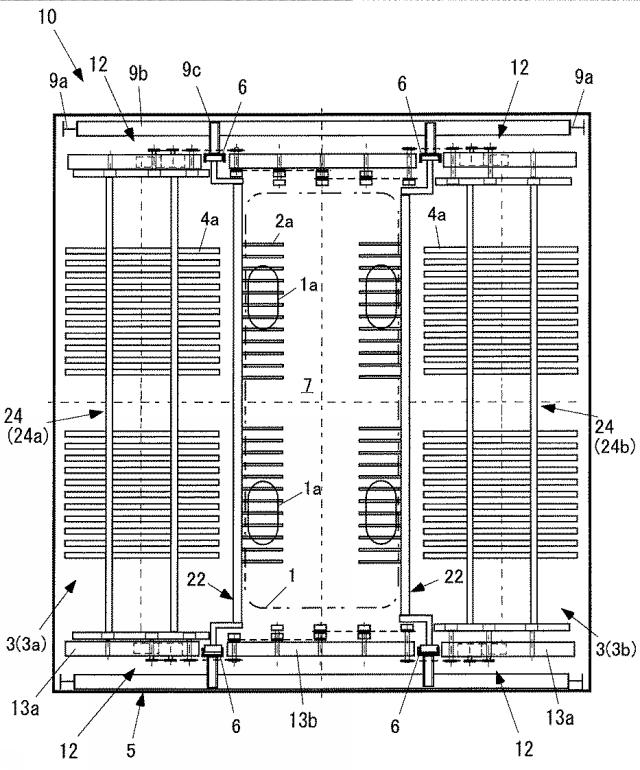 6797538-フォークパーキングのトレイ横行装置 図000003