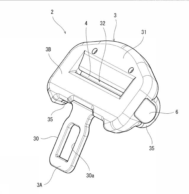 6846277-シートベルト用ロッキングタングおよびシートベルト装置 図000003