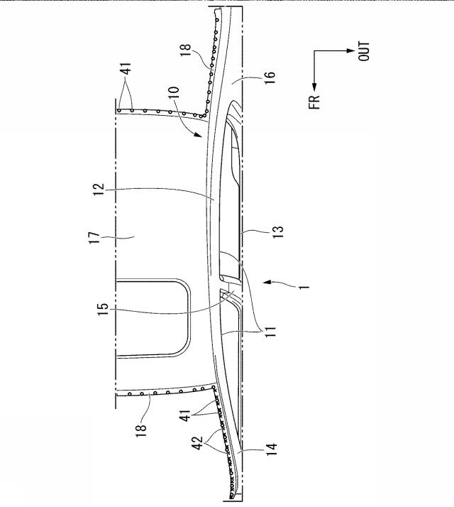 6986111-車体側部構造及び車体側部構造の製造方法 図000003