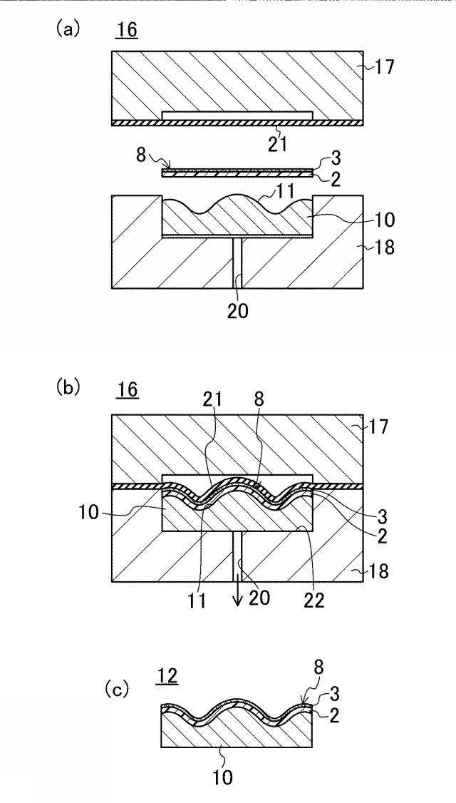 5735349-凹凸加工用突板シートの製造方法及び凹凸化粧板の製造方法 図000004