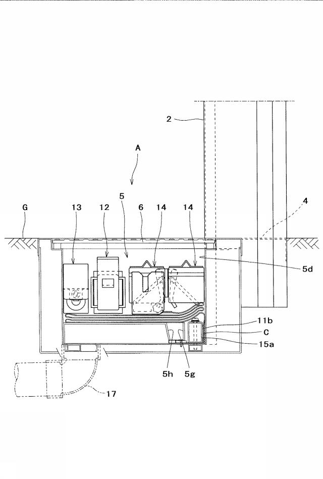 5746729-建築物用防水シート装置 図000004