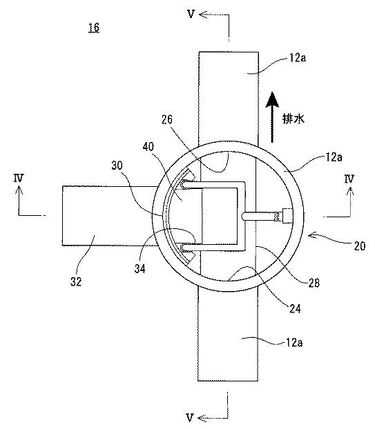 6085135-建物用排水システムおよびそれに用いる排水桝 図000004