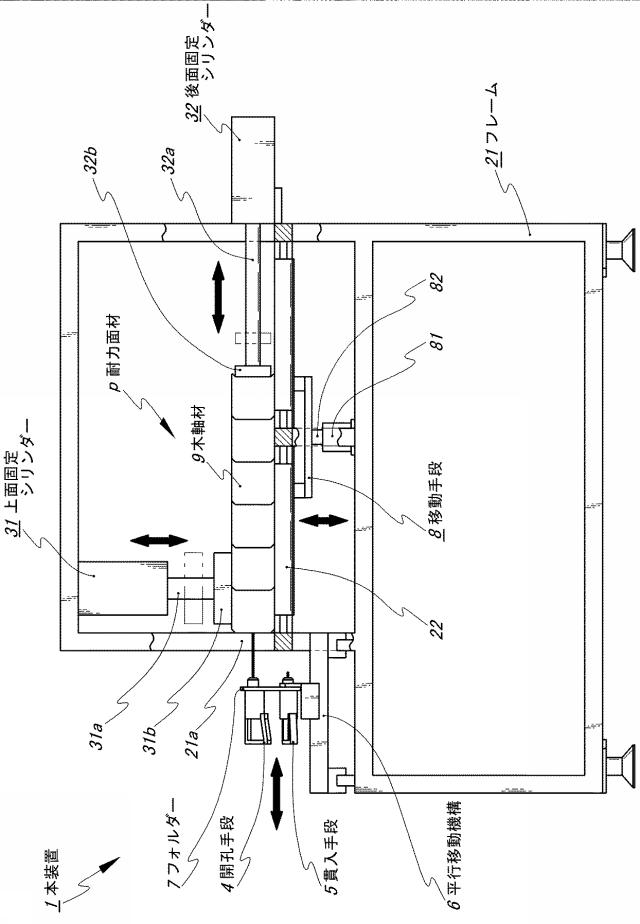 6306253-木軸材構成の耐力面材の形成方法、及びこの形成方法を実行するために構成した耐力面材の製造装置 図000004