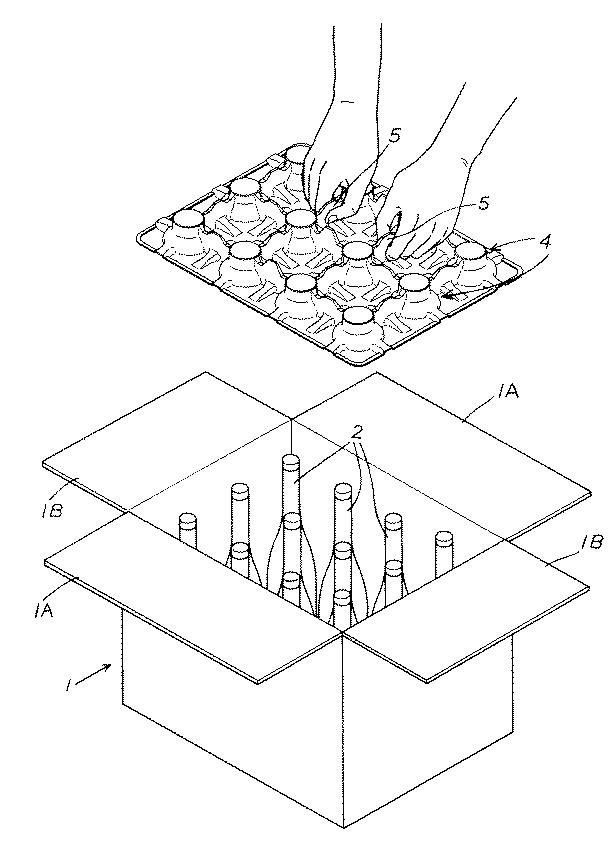 6322236-箱詰め瓶体用天部側緩衝部材及び瓶体収納箱 図000004