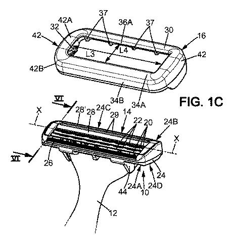6526199-ブレードユニット及び皮膚接触部材を備える剃毛ブレード組立体並びに剃刀ハンドル及びこのような剃毛ブレード組立体を備える剃刀 図000004
