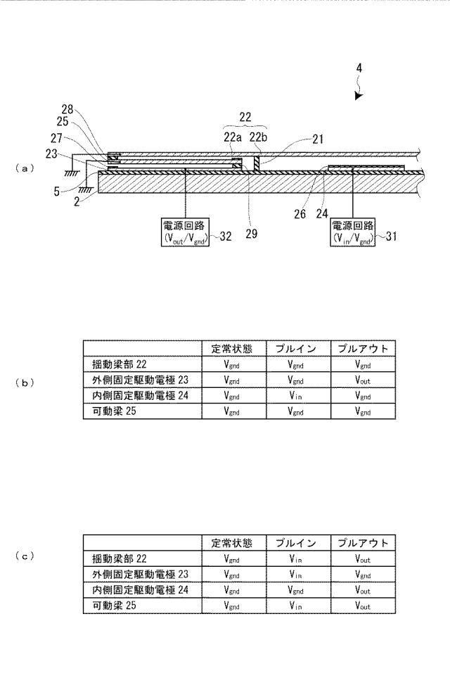 5869695-静電アクチュエーターおよび可変容量デバイス 図000005