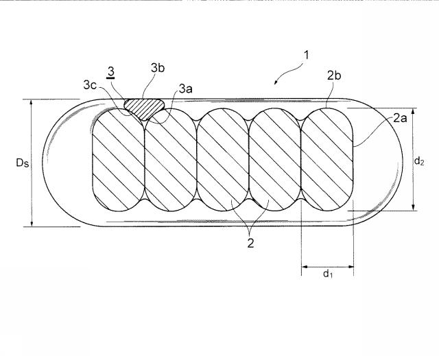 6133746-ストリップ状スチールコード，これを用いたタイヤ用ベルト層およびタイヤ 図000005