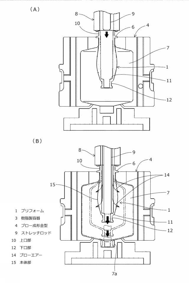 6235393-樹脂製容器の成形方法及びプリフォーム 図000005