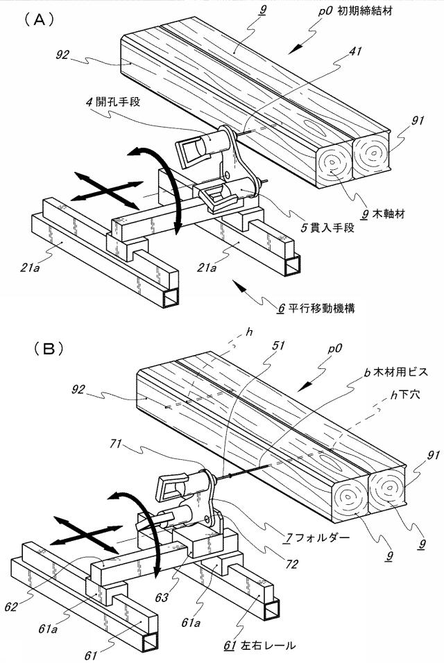 6306253-木軸材構成の耐力面材の形成方法、及びこの形成方法を実行するために構成した耐力面材の製造装置 図000005