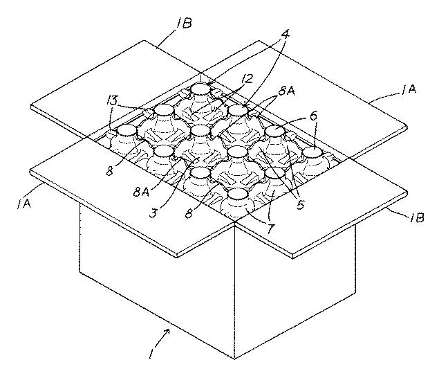 6322236-箱詰め瓶体用天部側緩衝部材及び瓶体収納箱 図000005